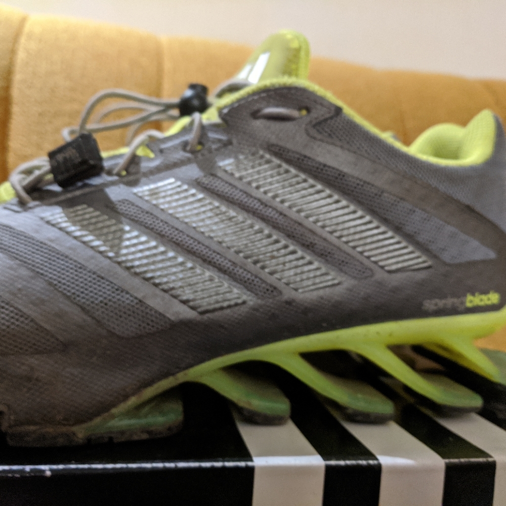 Adidas Springbade Ignite gray Neon green synthetic - Picture 1 of 8